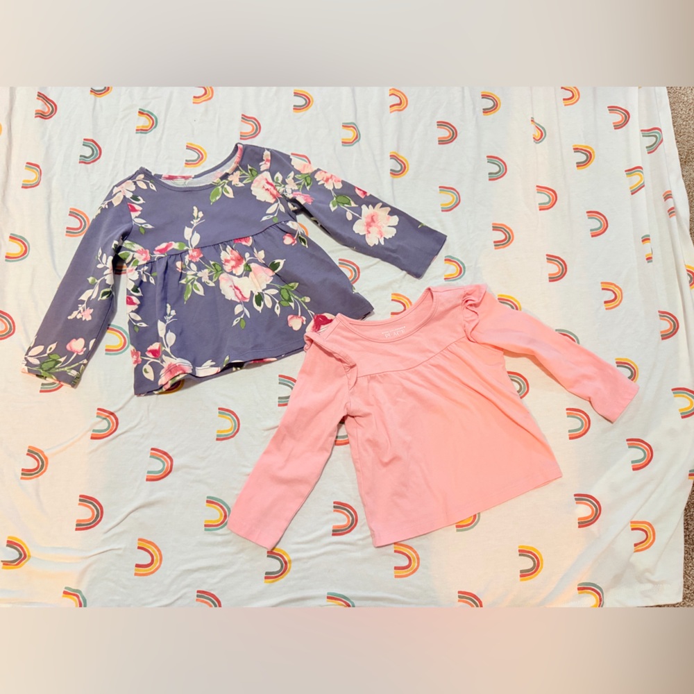 The Children's Place Floral and Pink Tops